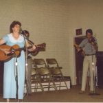 1983 beth sherer with morgan whirta on fiddle